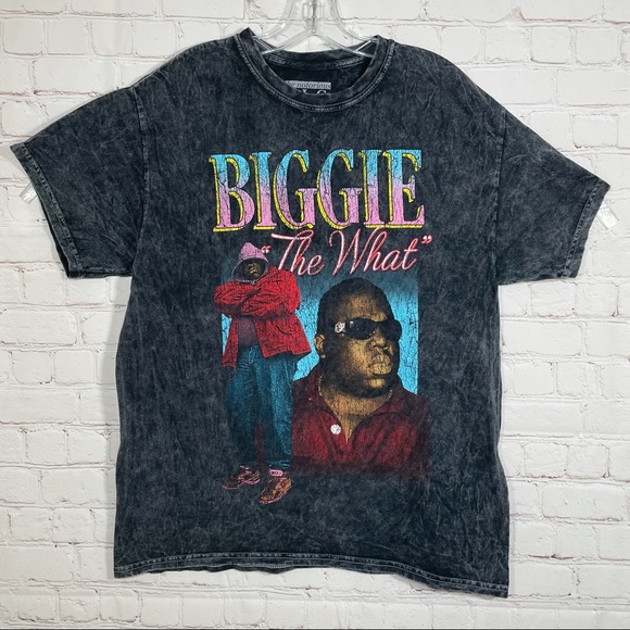 Other - The Notorious BIG Biggie “The What” men’s black short sleeve graphic t-shirt L